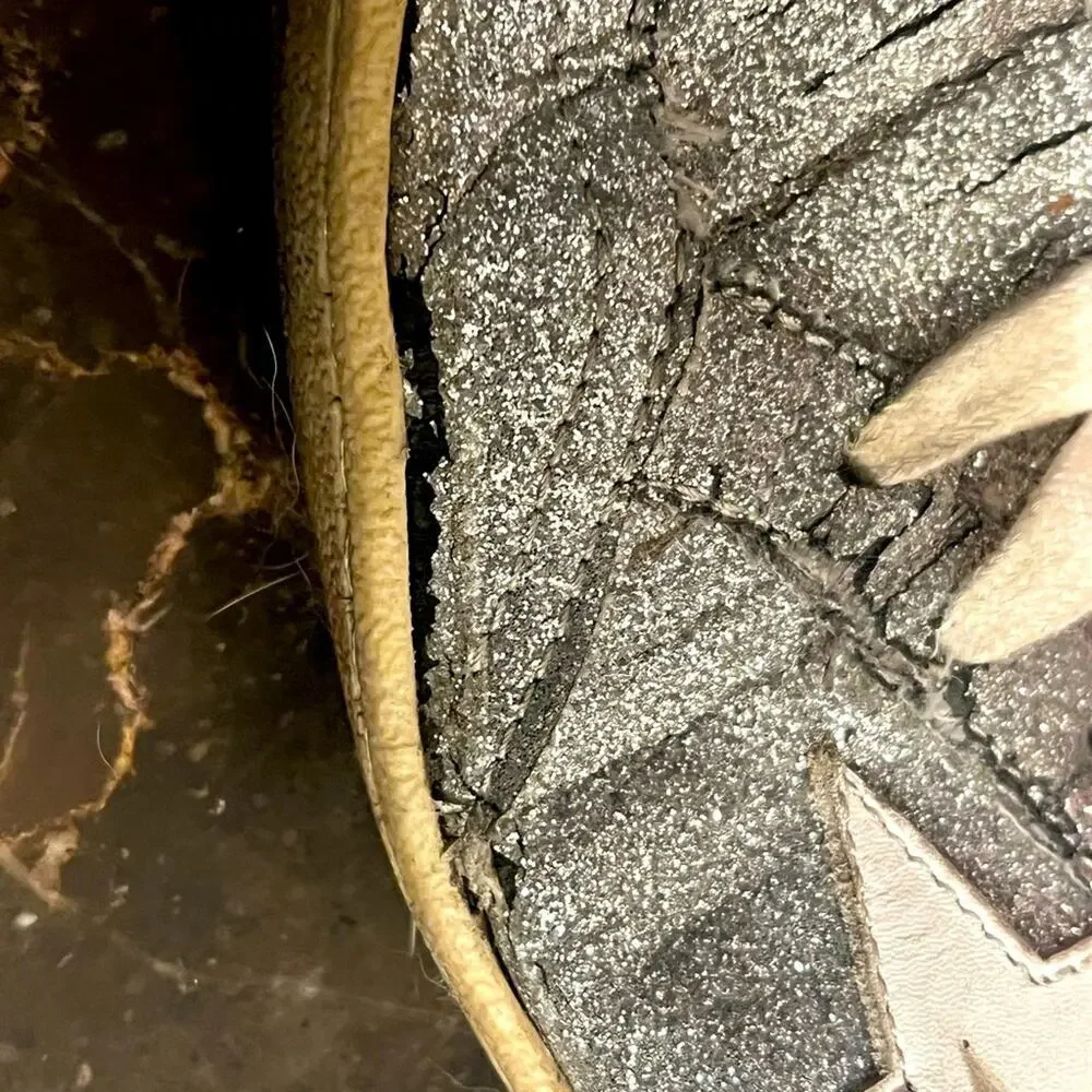 Golden Goose Silver Glitter ballstars 37